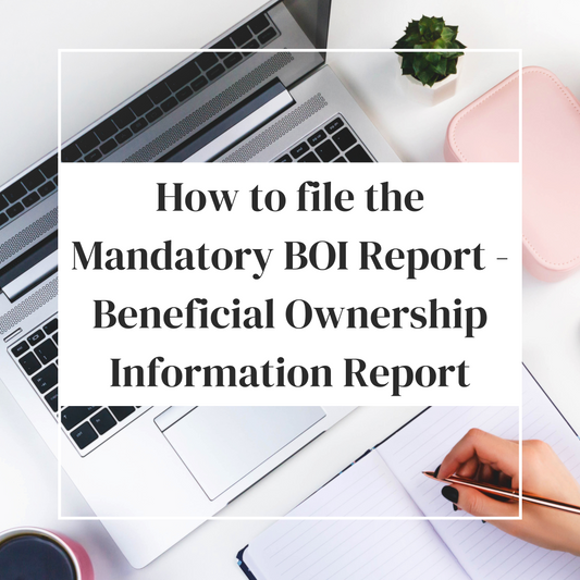 How to file the Mandatory BOI Report - Beneficial Ownership Information Report