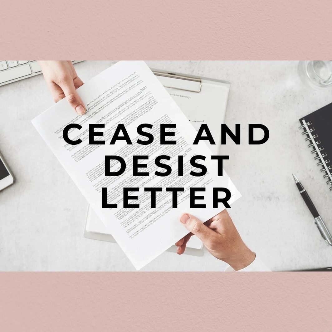 Cease and Desist Letter